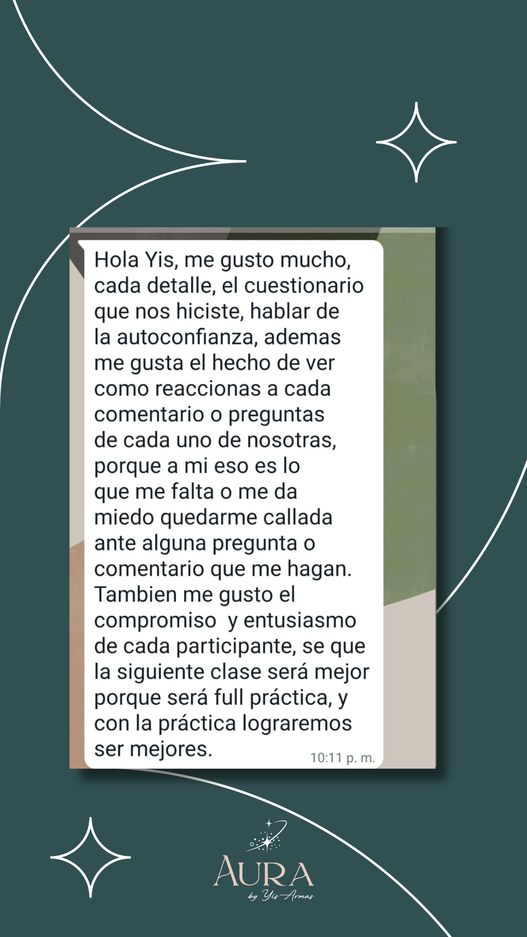 Testimonio WhatsApp 2